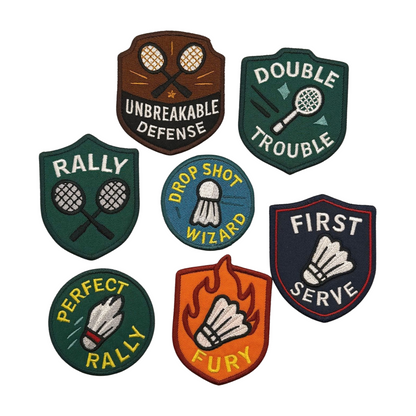Badminton Merit Badge Set (Set of 7)