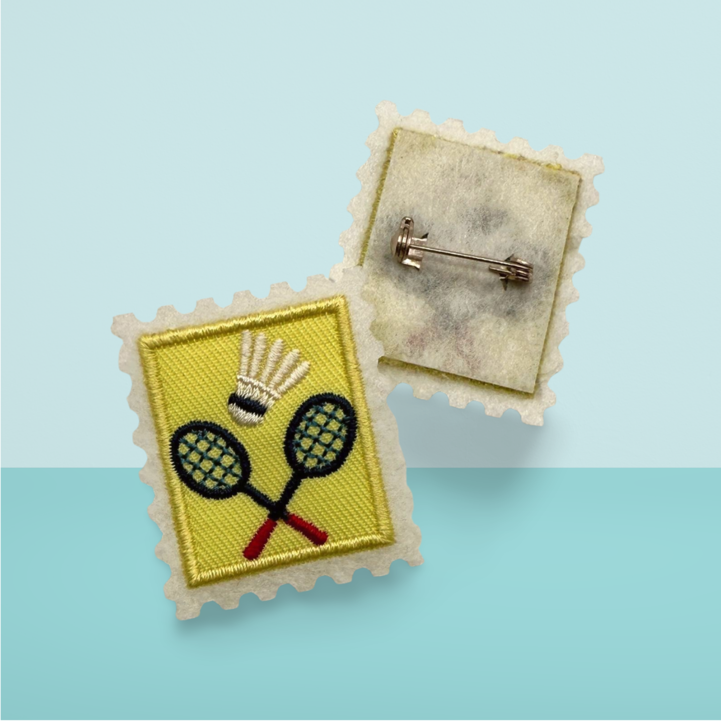 Badminton Embroidered Pin Set (4-Piece Collection)