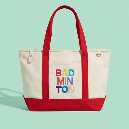 Badminton Canvas Boat Tote