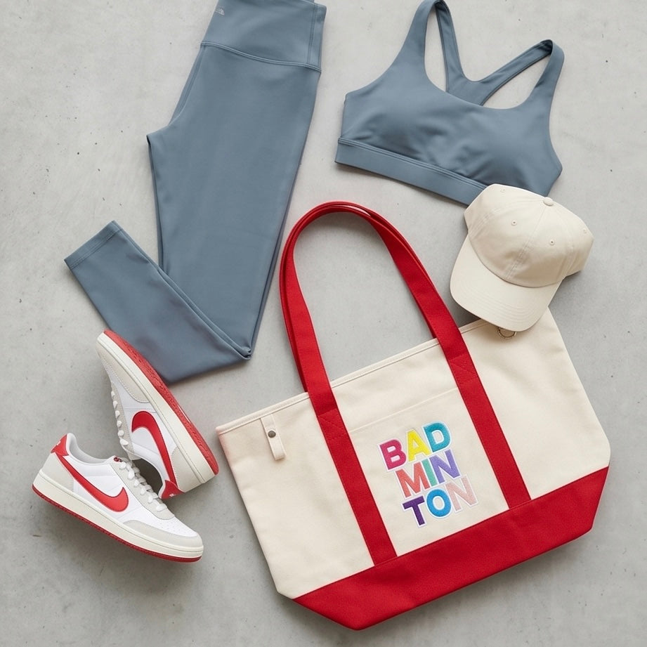 Badminton Canvas Boat Tote