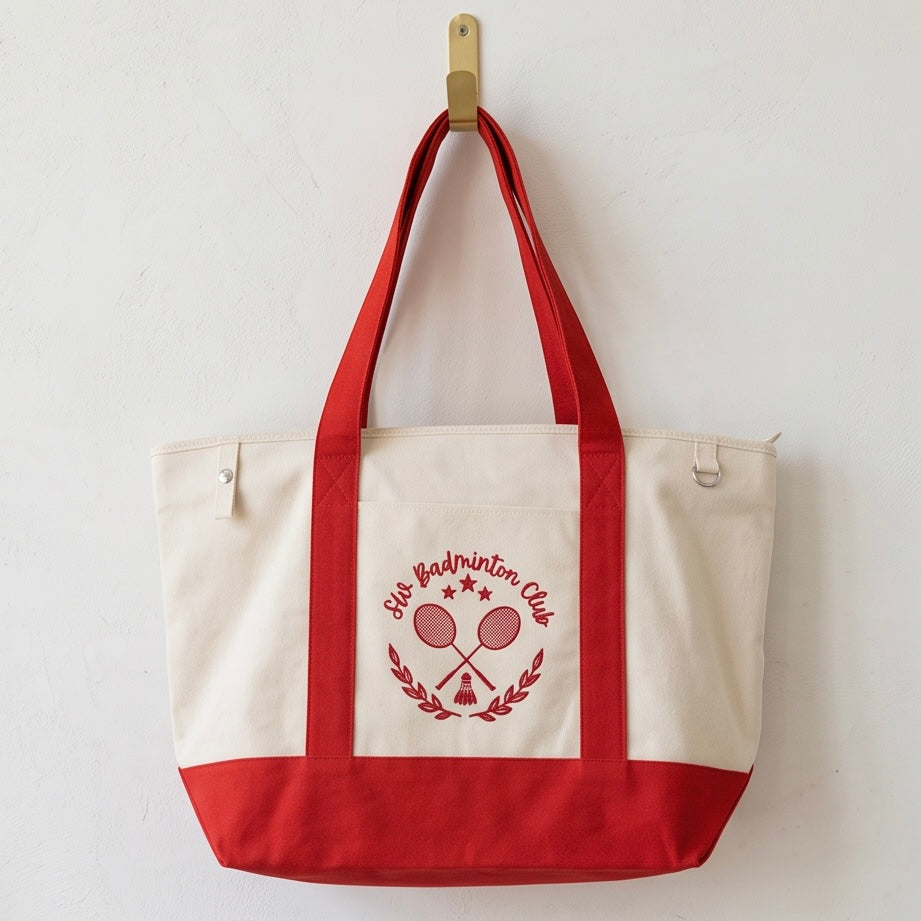 SW Badminton Club Canvas Boat Tote