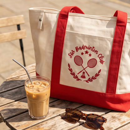 SW Badminton Club Canvas Boat Tote
