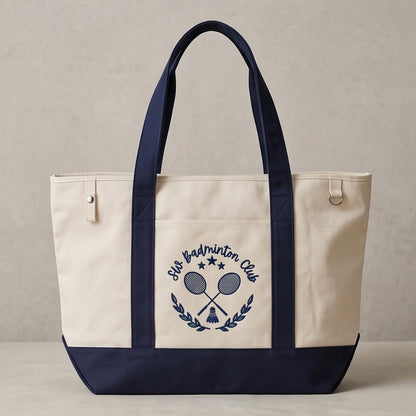 SW Badminton Club Canvas Boat Tote