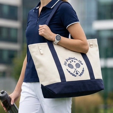 SW Badminton Club Canvas Boat Tote