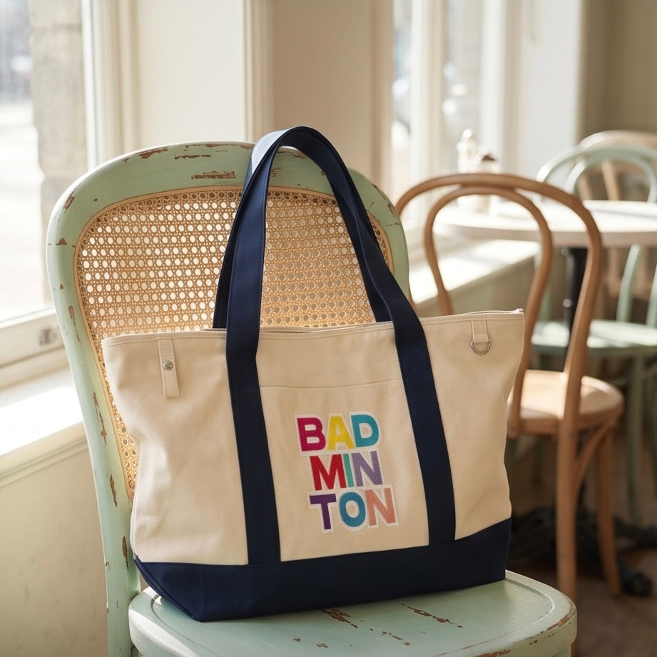 Badminton Canvas Boat Tote