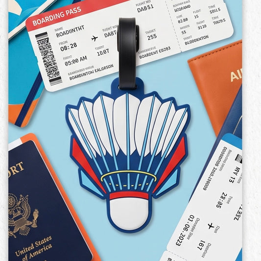 Badminton Shuttlecock Luggage Tag / Bag Tag