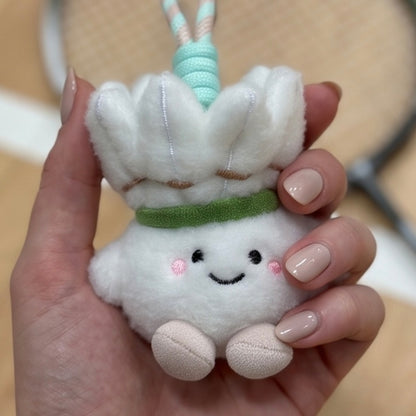 Plush Badminton Shuttlecock Bag Charm