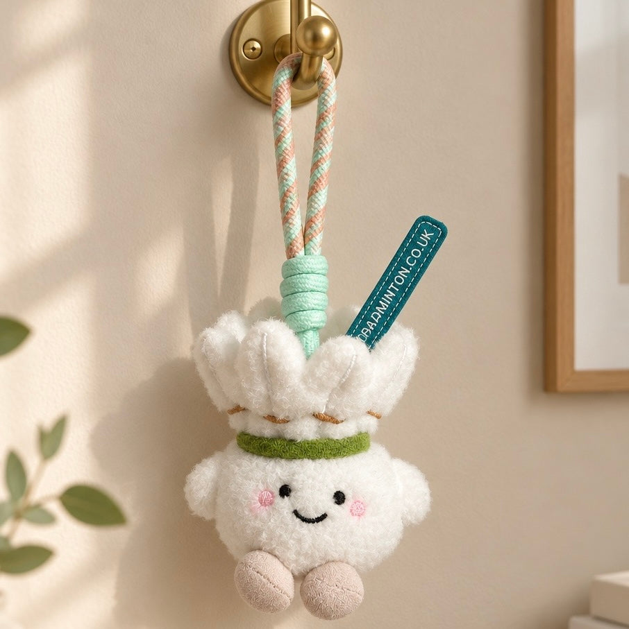 Plush Badminton Shuttlecock Bag Charm