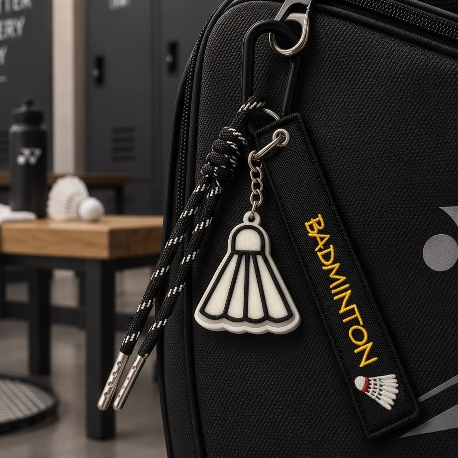 Badminton Clicker Bag Charm / Keychain