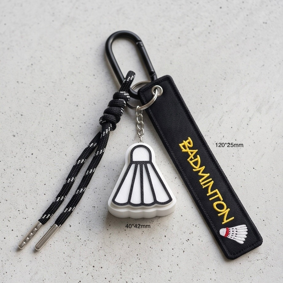 Badminton Clicker Bag Charm / Keychain