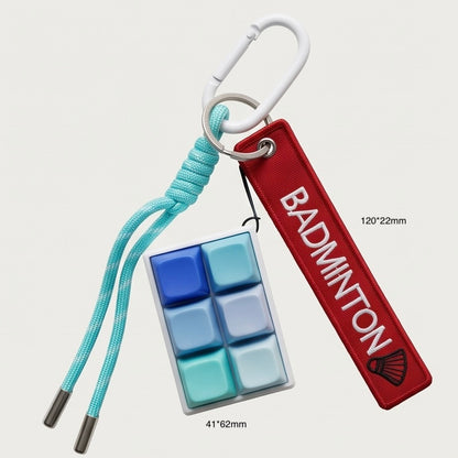 Badminton Clicker Bag Charm / Keychain