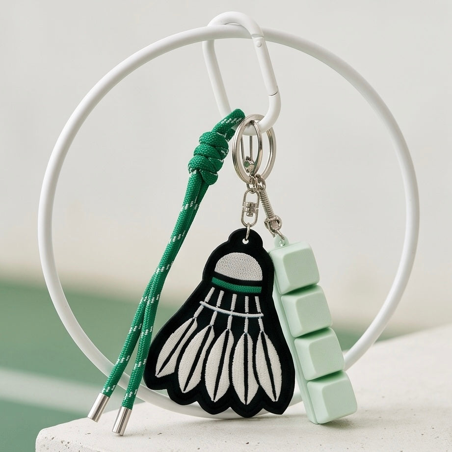 Badminton Clicker Bag Charm / Keychain