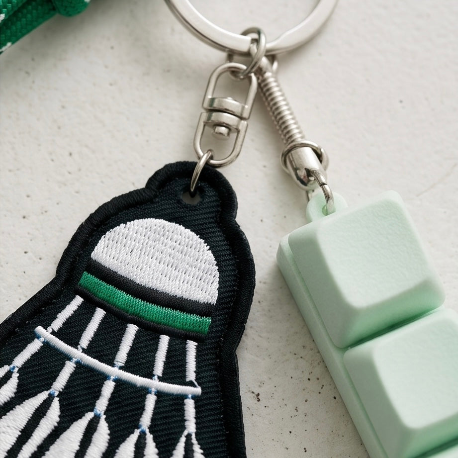 Badminton Clicker Bag Charm / Keychain