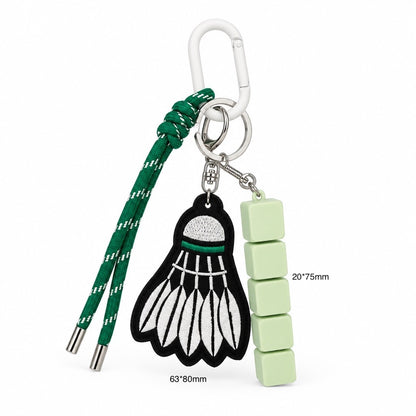 Badminton Clicker Bag Charm / Keychain