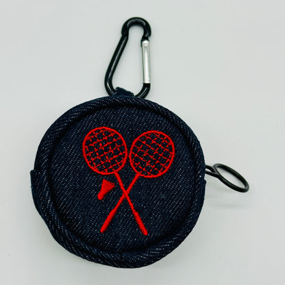 Badminton Mini Round Pouch