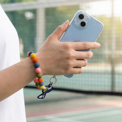Badminton Beaded Wrist Phone Charm