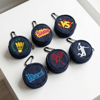 Badminton Mini Round Pouch